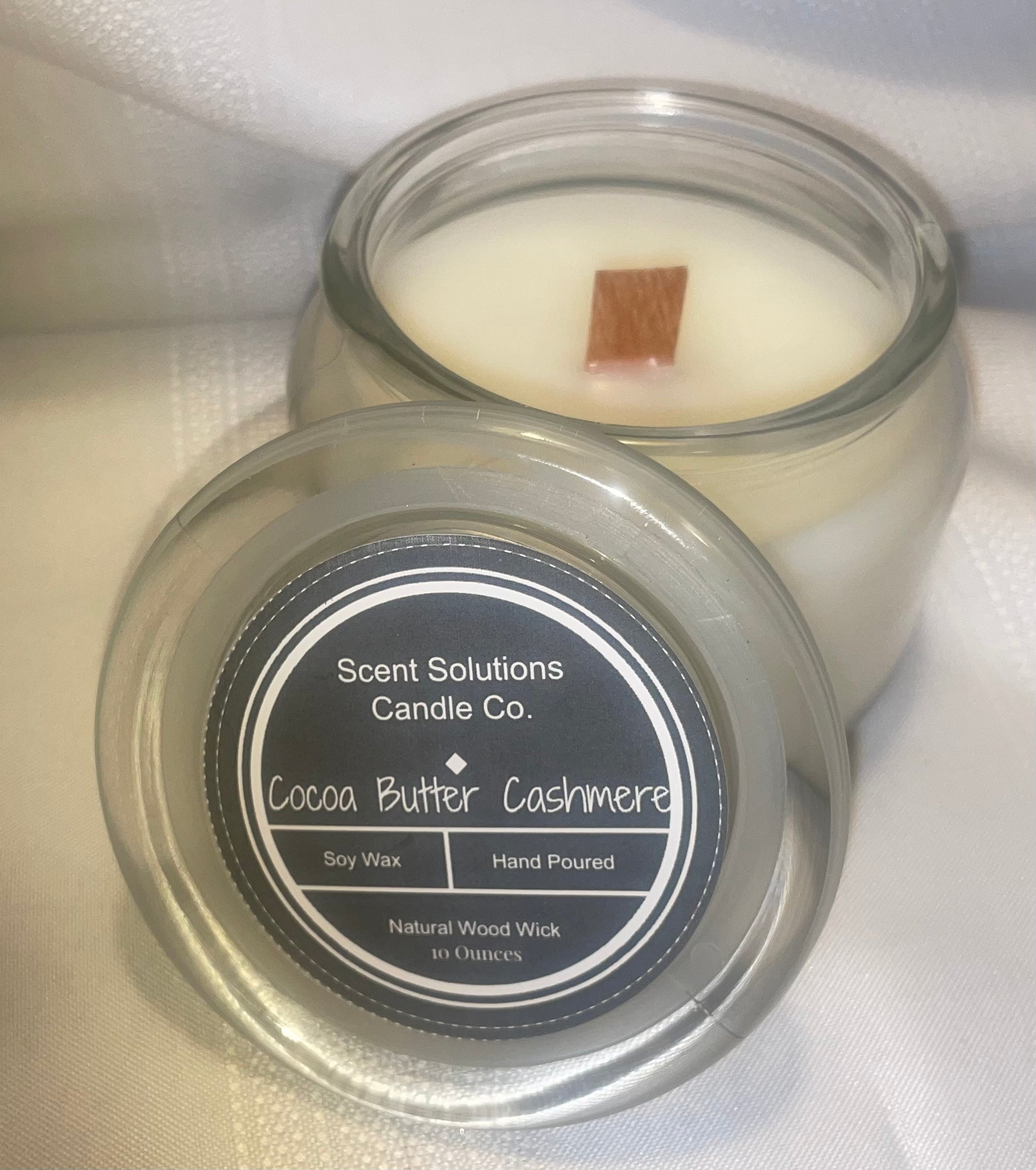Cocoa Butter Cashmere, Wooden Wick Candle 7 oz